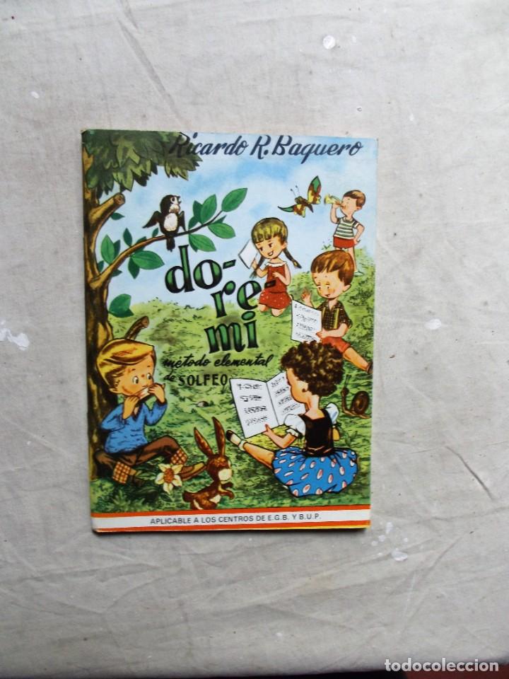 Libros de segunda mano: DO-RE-MI METODO ELEMENTAL SOLFEO DE RICARDO R. BAQUERO