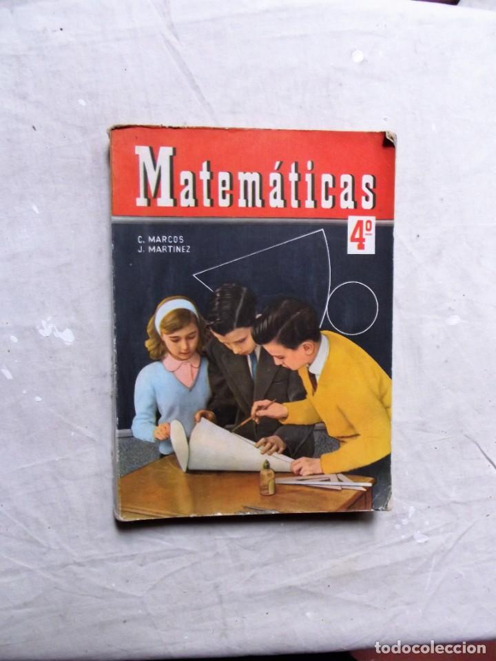 Libros de segunda mano: MATEMATICAS 4&ordm; DE C. MARCOS Y J. MARTINEZ - Foto 1