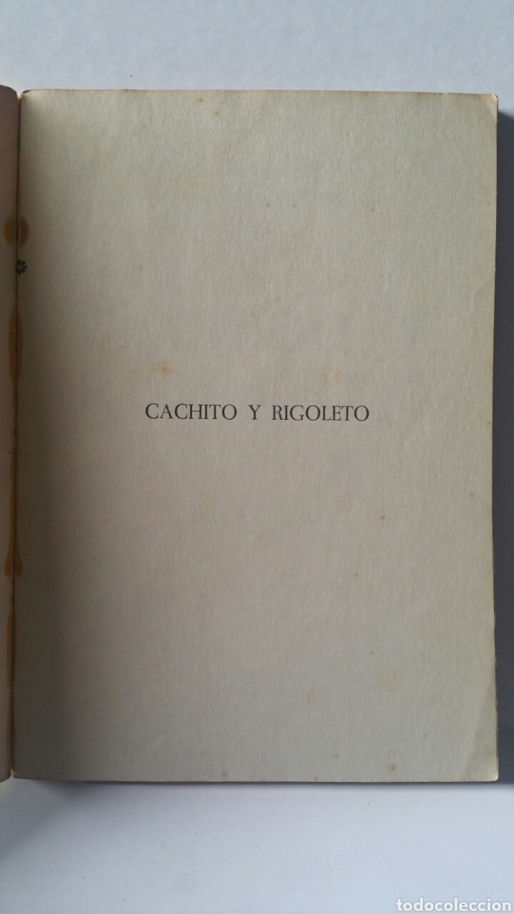 Libros de segunda mano: Cachito y Rigoleto. Libro escolar, 1973. - Foto 4