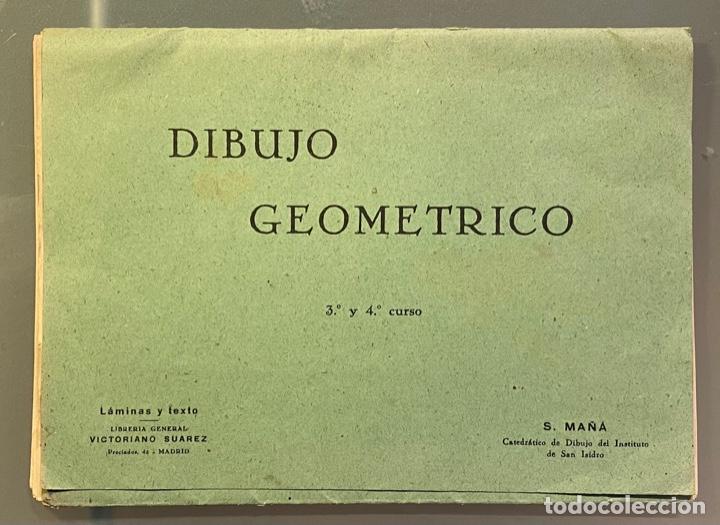 Libros de segunda mano: S. Ma&ntilde;&aacute;. Dibujo Geom&eacute;trico. 3&ordm; y 4&ordm; Curso - Foto 1