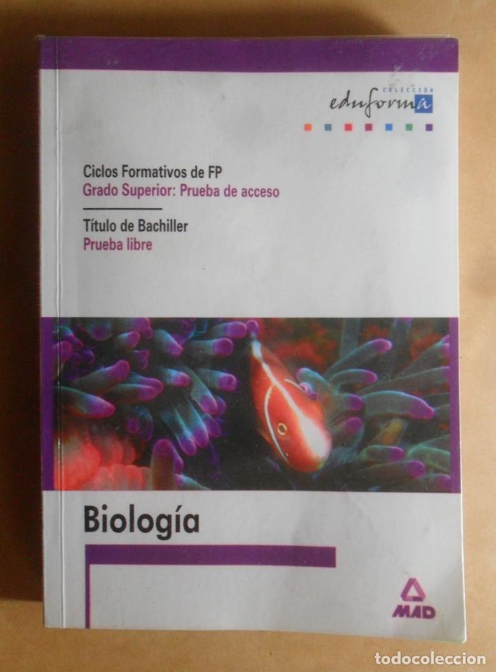 Libros de segunda mano: BIOLOGIA - PARA ACCESO A CICLOS FORMATIVOS FP / TITULO BACHILLER - ED. MAD - 2008 - Foto 1