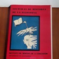 Libros de segunda mano: LECTURAS DE LA FILOSOFIA. UNIVERSIDAD DE SANTANDER.COU.