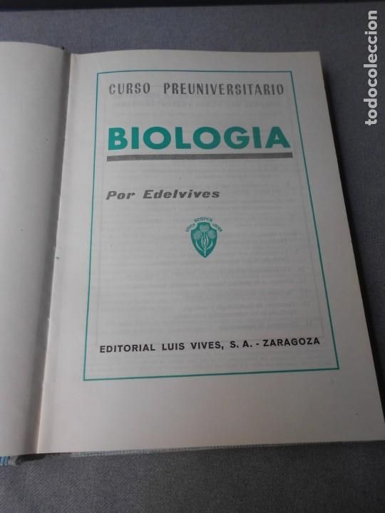 Libros de segunda mano: BIOLOGIA CURSO PREUNIVERSITARIO - Foto 3