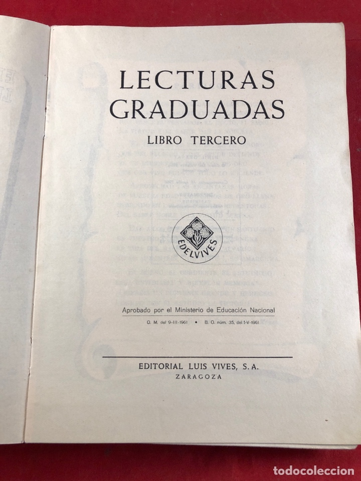 Libros de segunda mano: Lecturas graduadas libro tercero editorial luis vives - Foto 2