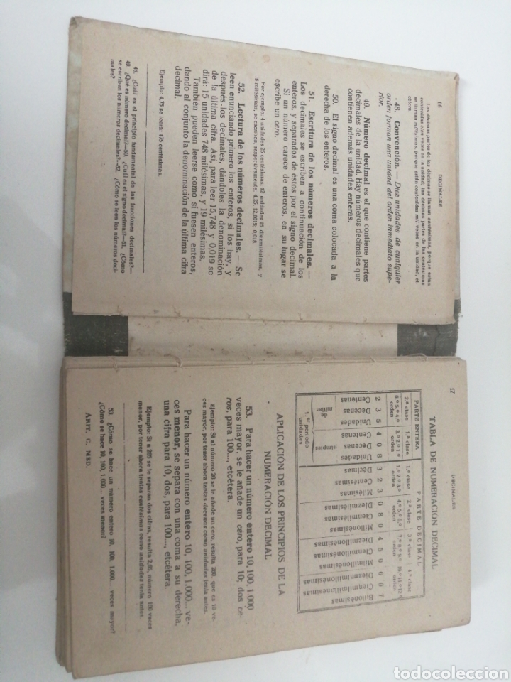 Libros de segunda mano: ARITM&Eacute;TICA. SEGUNDO GRADO. CURSO MEDIO. Tapa - Foto 2