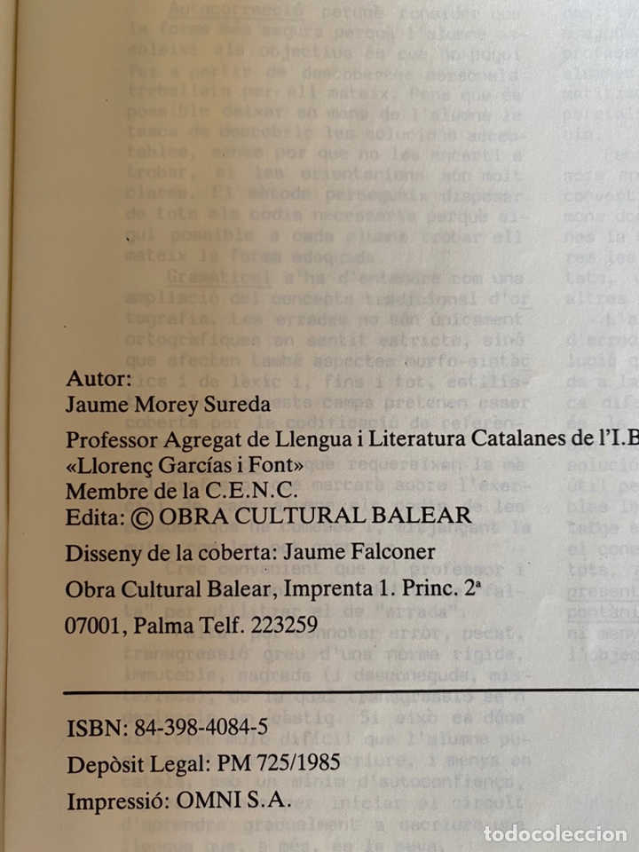 Libros de segunda mano: m&egrave;tode alfa d&rsquo;autocorrecci&oacute; assistida.catal&agrave; - Foto 3