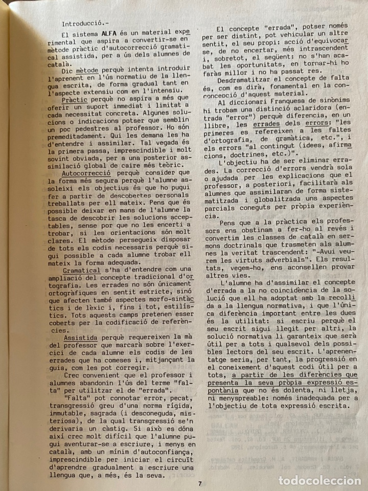 Libros de segunda mano: m&egrave;tode alfa d&rsquo;autocorrecci&oacute; assistida.catal&agrave; - Foto 4