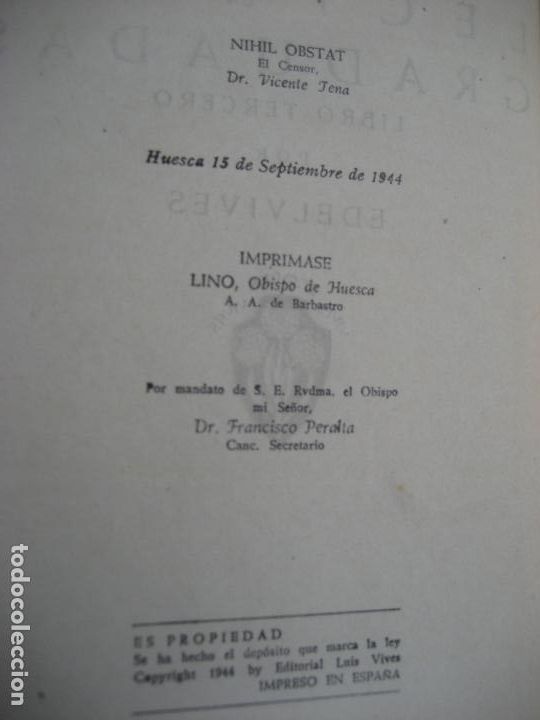 Libros de segunda mano: Lecturas. Libro Tercero. 1944. Editorial Luis Vives - Foto 2