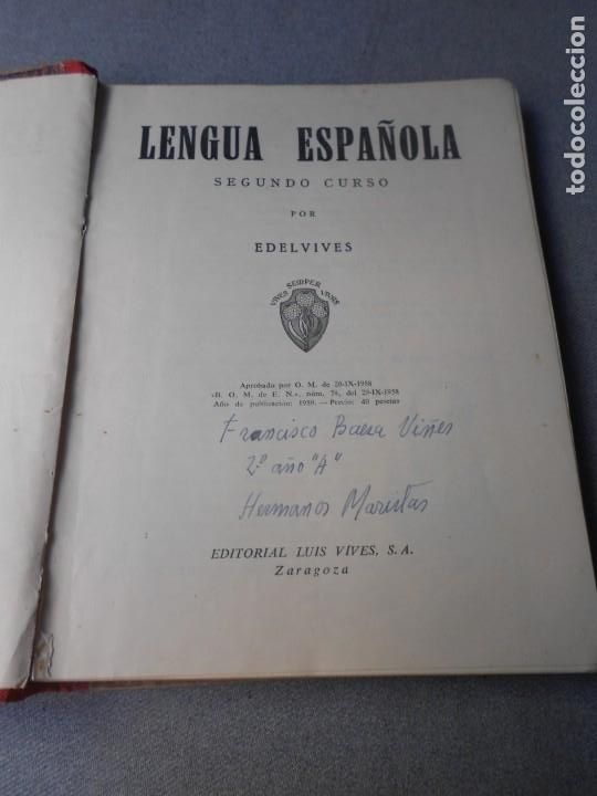 Libros de segunda mano: LENGUA ESPA&Ntilde;OLA 2&ordm; CURSO. - Foto 3
