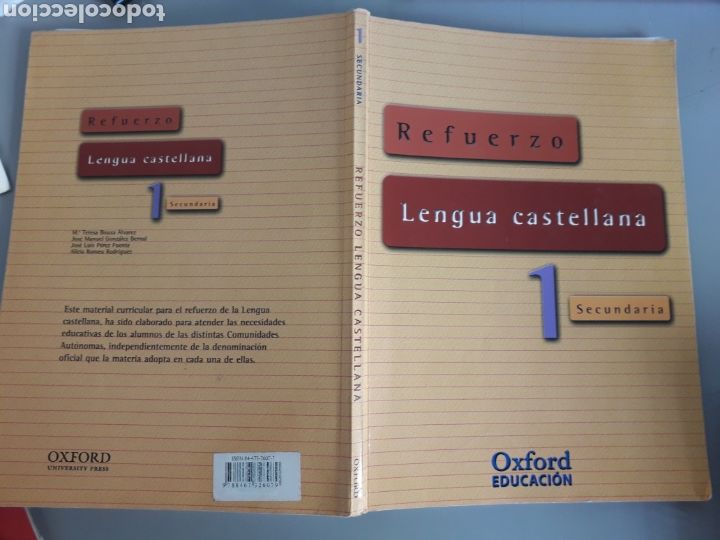 Libros de segunda mano: REFUERZO DE LENGUA 1&ordm; ESO. ED. OXFORD - Foto 4