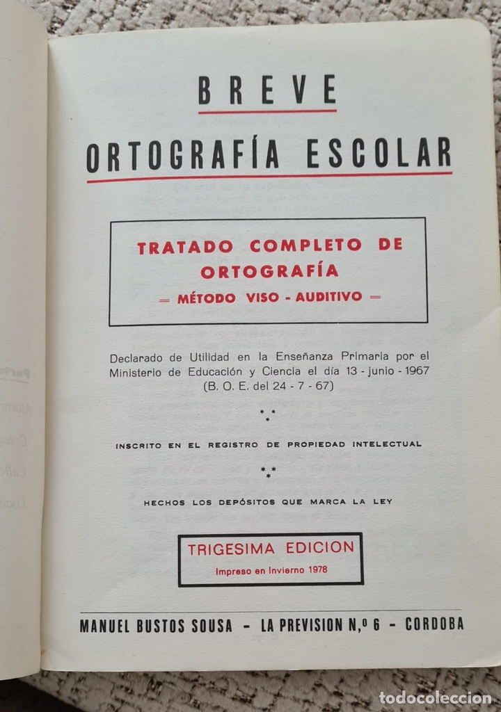 Libros de segunda mano: Breve ortografia escolar. 1978 - Foto 3