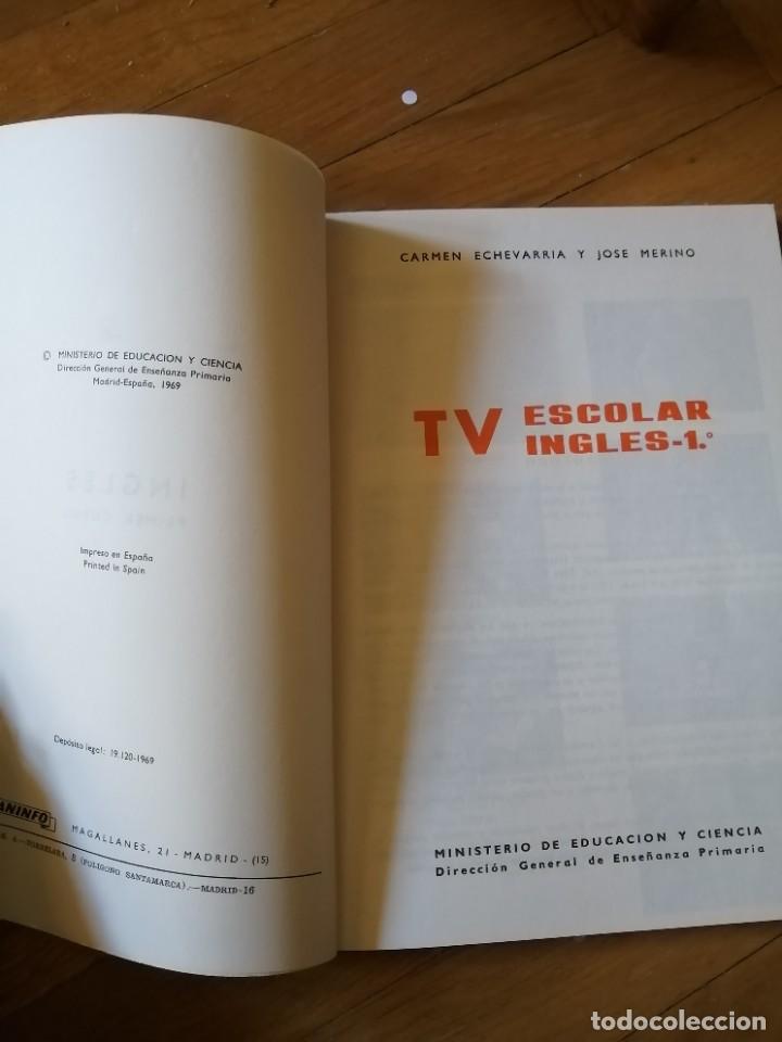 Libros de segunda mano: TV ESCOLAR, INGL&Eacute;S PRIMERO. - Foto 2