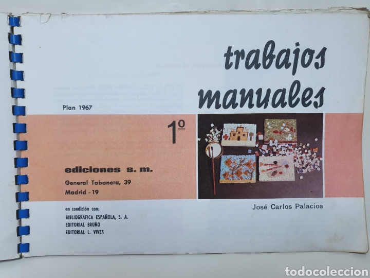 Libros de segunda mano: TRABAJOS MANUALES 1&deg;, SM, BRU&Ntilde;O 1967. - Foto 6