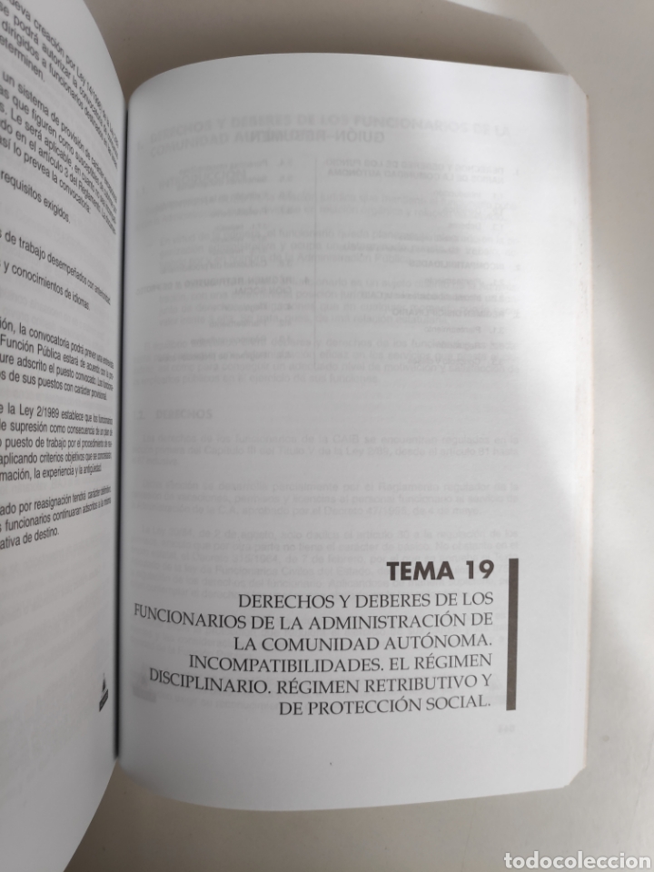 Libros de segunda mano: Libro. Temario para Oposiciones de Auxiliar de Baleares - Foto 8