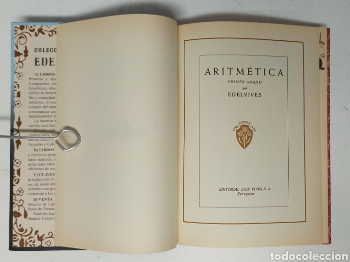 Libros de segunda mano: Aritm&eacute;tica. Primer grado. Edici&oacute;n facs&iacute;mil. - Foto 3