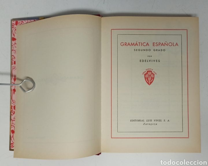 Libros de segunda mano: Gram&aacute;tica. Segundo grado. Edici&oacute;n facs&iacute;mil - Foto 3