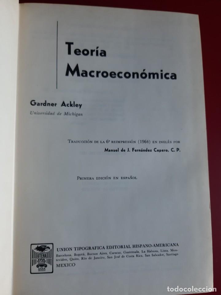Libros de segunda mano: teoria macroeconomica- g. ackley - Foto 2