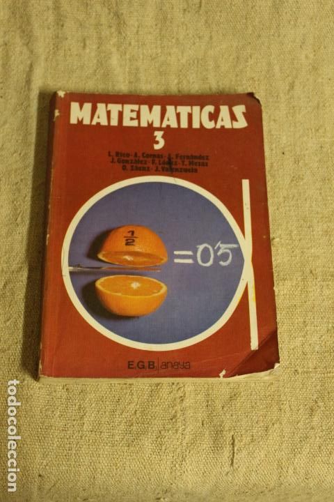 Libros de segunda mano: MATEM&Aacute;TICAS 3 EGB ANAYA ( - Foto 1