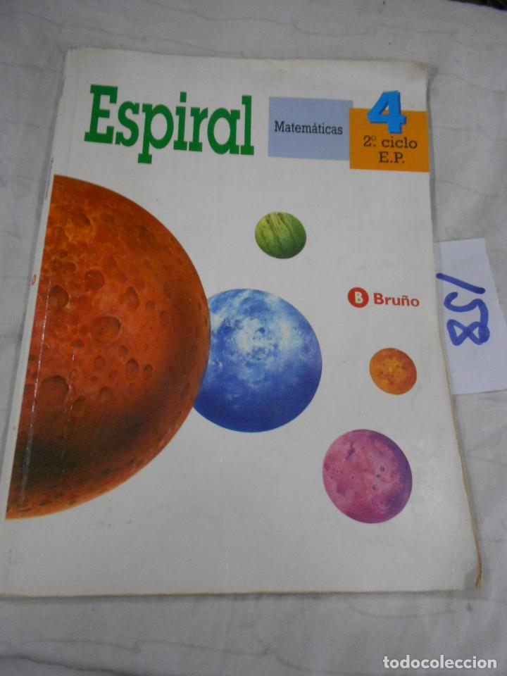 Libros de segunda mano: ANTIGUO LIBRO DE TEXTO - MATEMATICAS ESPIRAL 4 - Foto 1