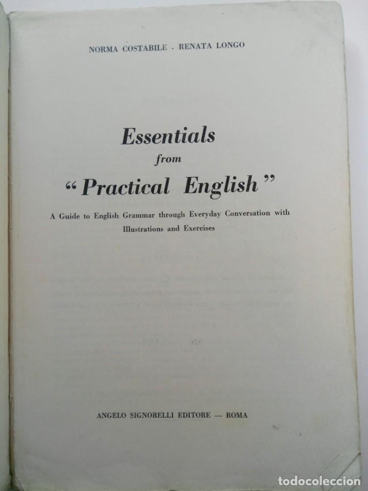 Libros de segunda mano: ESSENTIALS FROM PRACTICAL ENGLISH - A. SIGNORELLI EDITORE - ROMA (EN ITALIANO) - Foto 2