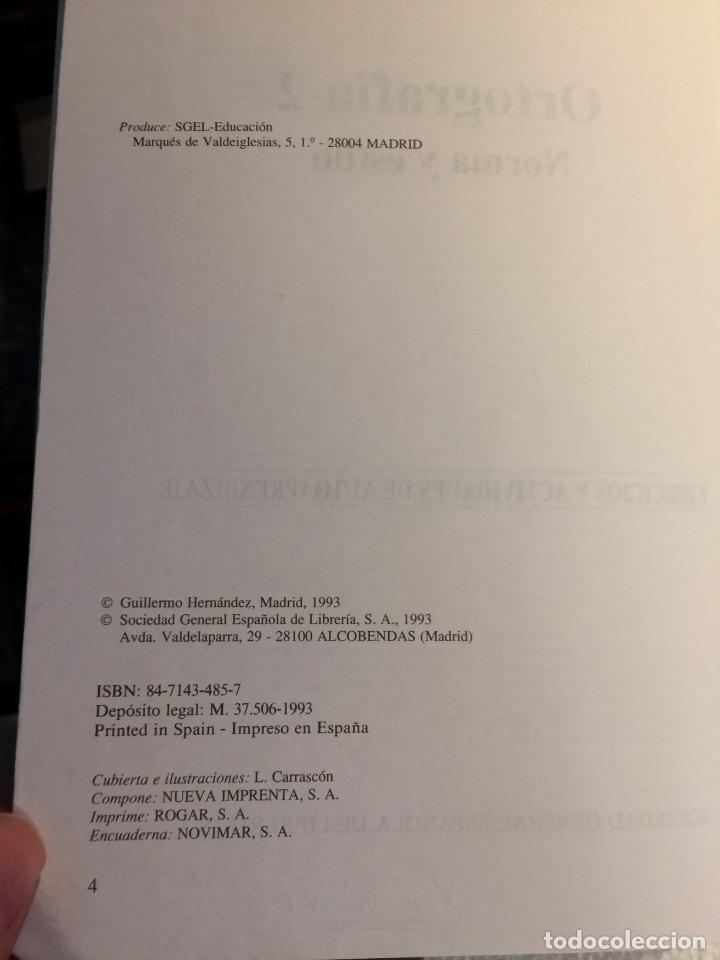 Libros de segunda mano: Ortograf&iacute;a 2. Norma y estilo - Guillermo Hern&aacute;ndez - Foto 5