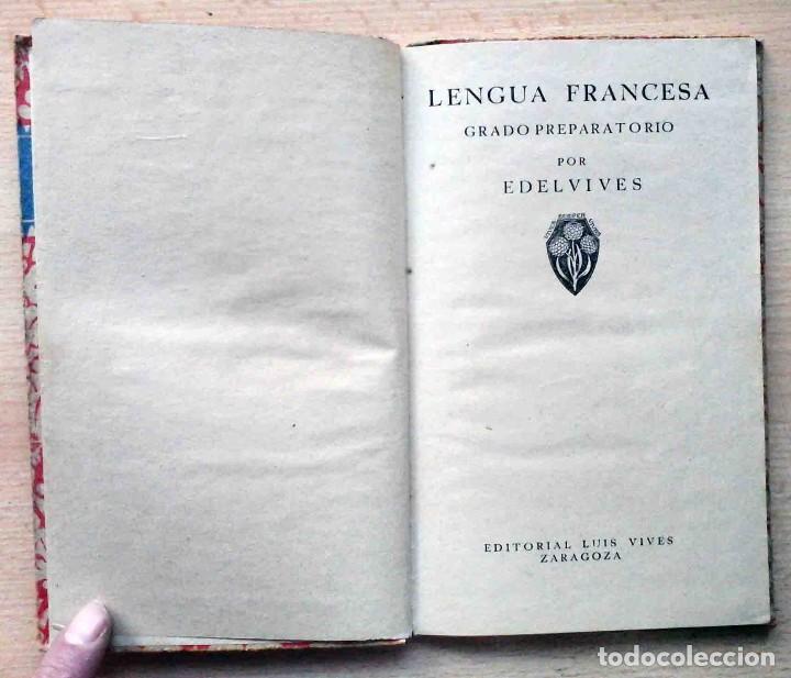 Libros de segunda mano: Franc&eacute;s. Grado preparatorio. Luis Vives 1940 - Foto 3