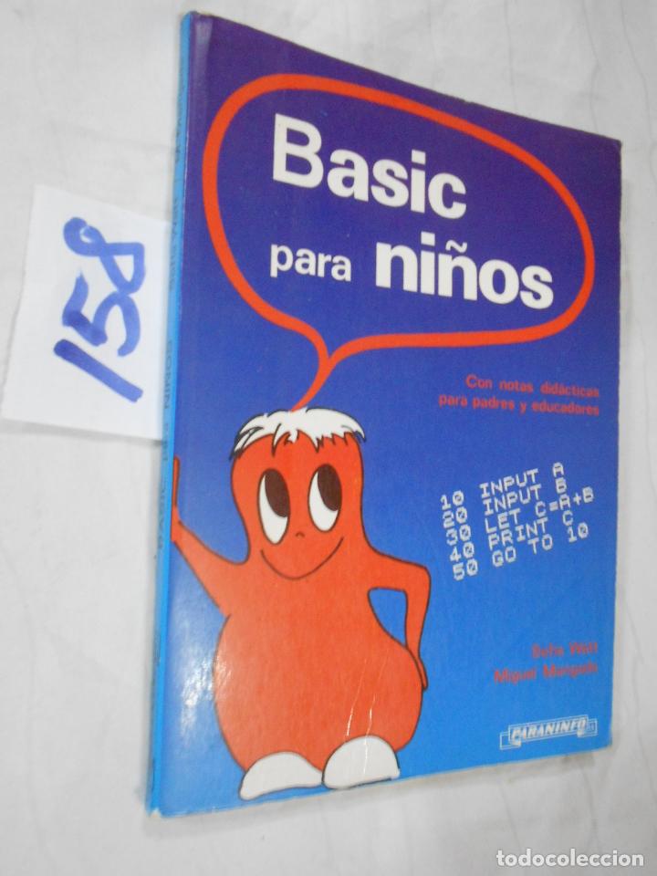 Libros de segunda mano: ANTIGUO LIBRO DE TEXTO - BASIC PARA NI&Ntilde;OS - Foto 1