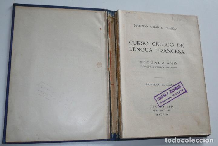 Libros de segunda mano: Lengua francesa 2&ordm; segundo a&ntilde;o - E. Ugarte Blasco (Textos Cid) - Foto 3