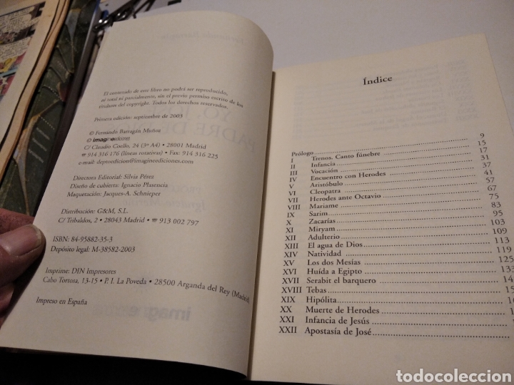 Libros de segunda mano: Yo jose padre de Dios, Fernando Barrag&aacute;n - Foto 3