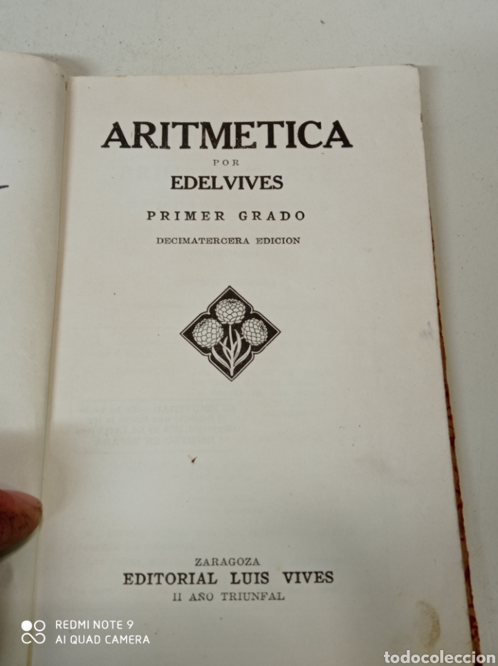 Libros de segunda mano: Libro de aritm&eacute;tica ediciones Edelvives. 1938 - Foto 6