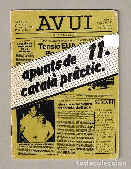 Libros de segunda mano: Libro: Avui - Apunts de Catala Pr&agrave;ctic - Foto 1