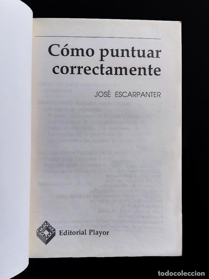 Libros de segunda mano: C&oacute;mo puntuar correctamente| Escarpanter | Editorial Playor, 1993 - Foto 4