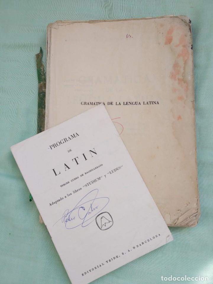 Libros de segunda mano: GRAM&Aacute;TICA DE LENGUA LATINA Y PROGRAMA - EDITORIAL TEIDE - 1961 - *R - Foto 1