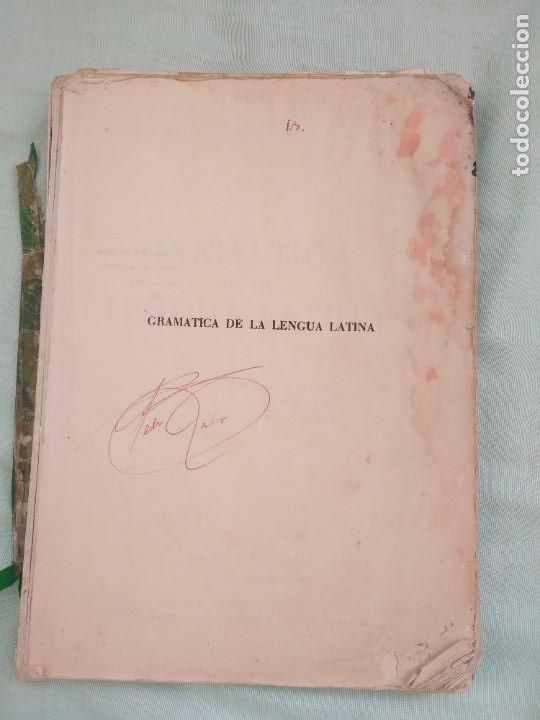Libros de segunda mano: GRAM&Aacute;TICA DE LENGUA LATINA Y PROGRAMA - EDITORIAL TEIDE - 1961 - *R - Foto 2