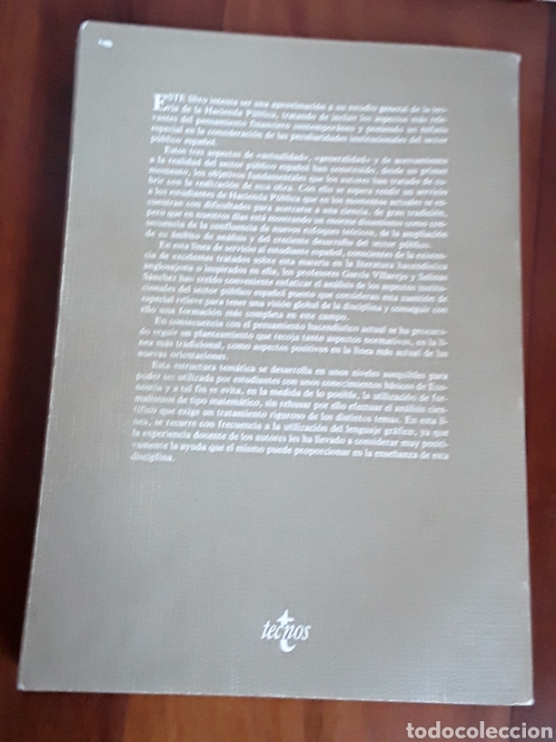 Libros de segunda mano: MANUAL DE HACIENDA PUBLICA. TECNOS. - Foto 2