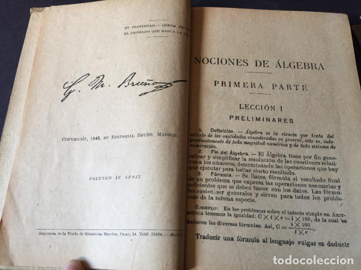 Libros de segunda mano: Algebra y trigonometria. 2 tomos Problemas y soluciones. 1943 - Foto 3