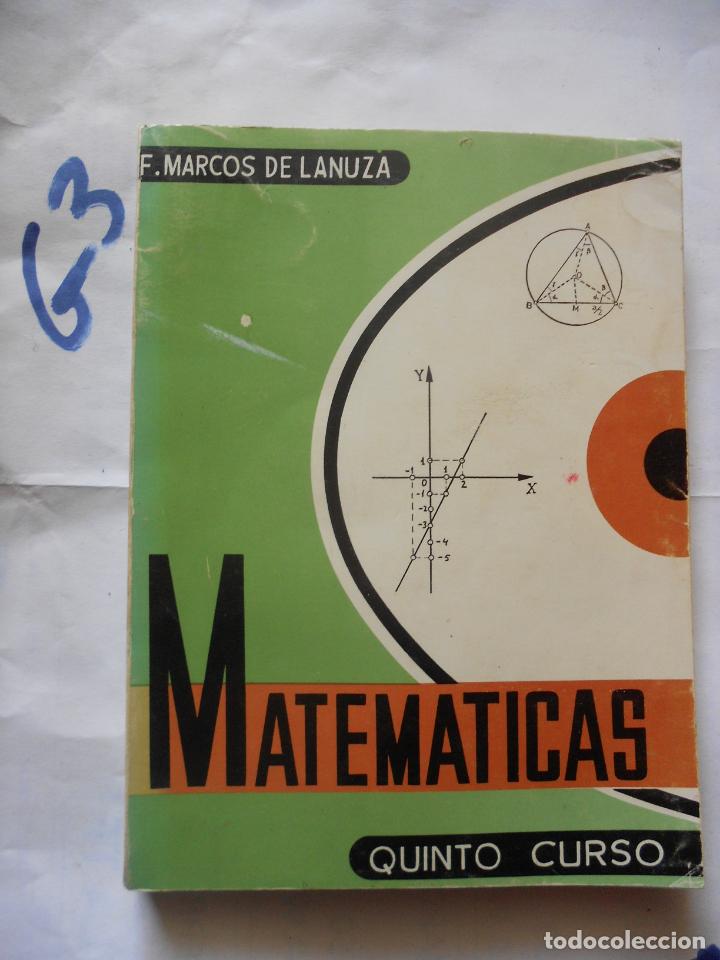 Libros de segunda mano: ANTIGUO LIBRO DE TEXTO - MATEMATICAS 5&ordm; CURSO - Foto 1