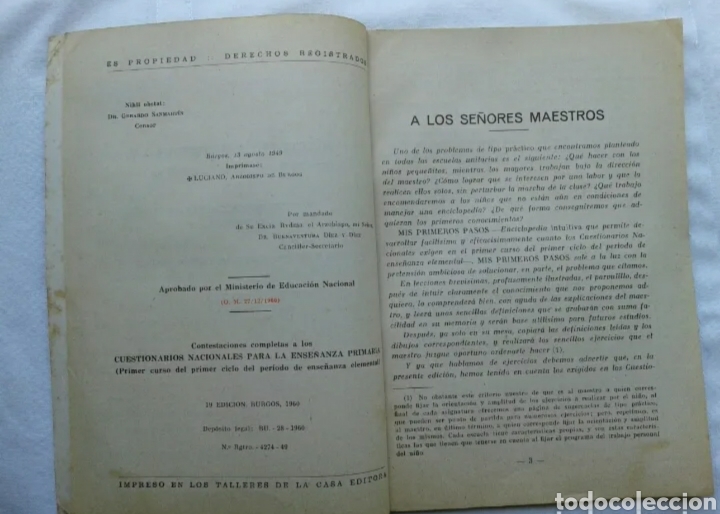 Libros de segunda mano: MIS PRIMEROS PASOS 1964 - Foto 3