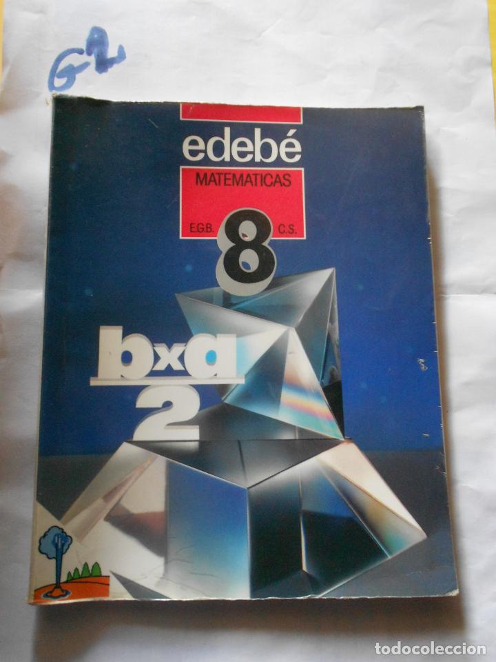 Libros de segunda mano: ANTIGUO LIBRO DE TEXTO - MATEMATICAS 8&ordm; EGB - Foto 1