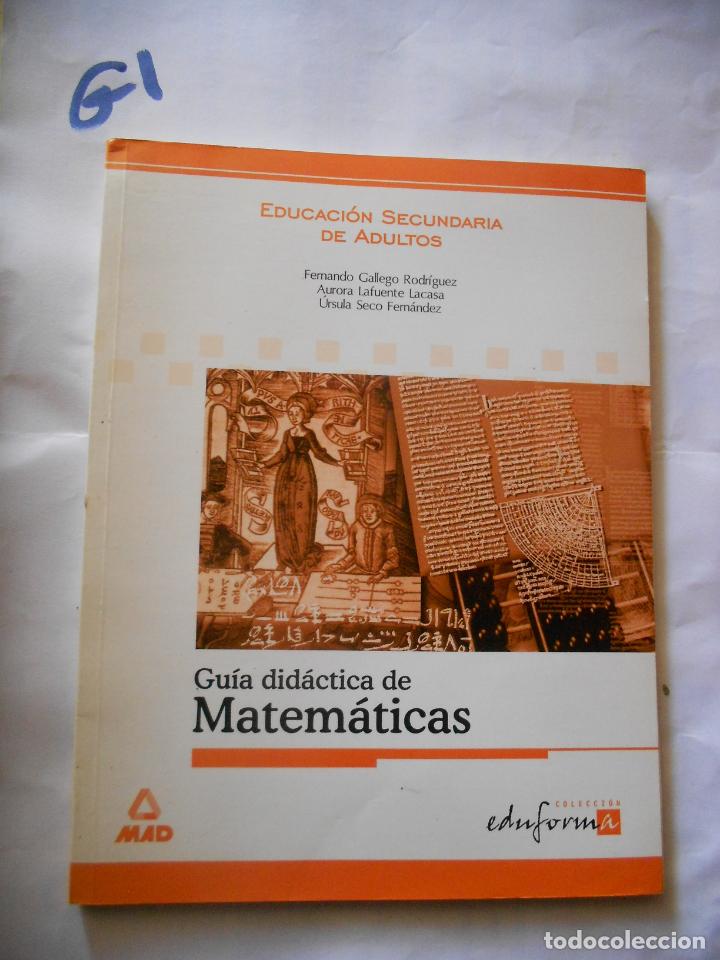 Libros de segunda mano: ANTIGUO LIBRO DE TEXTO - GUIA DIDACTICA DE MATEMATICAS - Foto 1