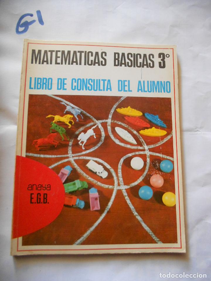 Libros de segunda mano: ANTIGUO LIBRO DE TEXTO - MATEMATICAS 3&ordm; EGB - Foto 1