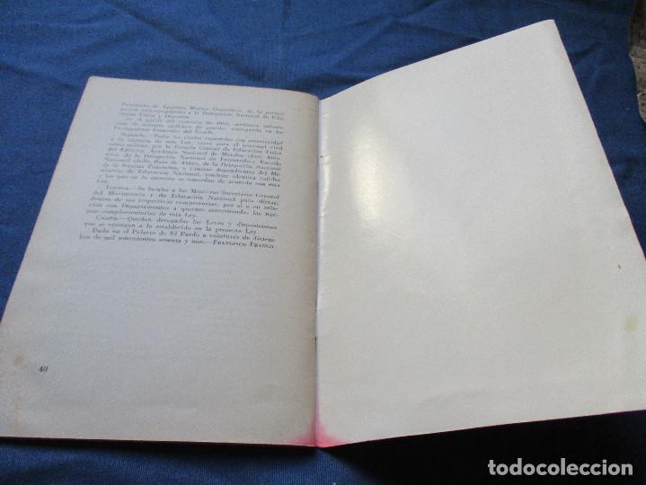 Libros de segunda mano: LEY DE EDUCACI&Oacute;N F&Iacute;SICA 1961 - Foto 5