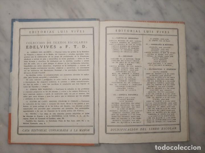 Libros de segunda mano: LIBRO TENEDUR&Iacute;A PRIMER GRADO - EDITORIAL LUIS VIVES - A&Ntilde;O 1950 - Foto 5