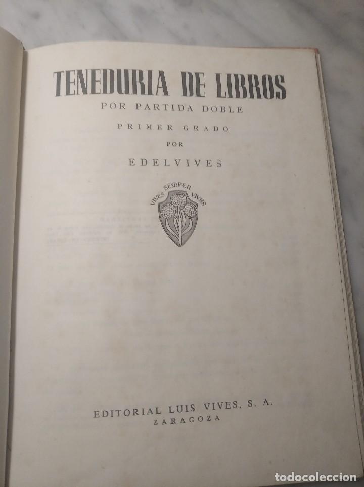 Libros de segunda mano: LIBRO TENEDUR&Iacute;A PRIMER GRADO - EDITORIAL LUIS VIVES - A&Ntilde;O 1950 - Foto 13