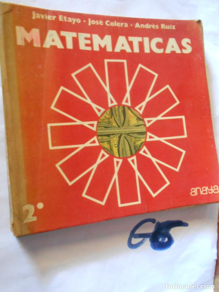 Libros de segunda mano: ANTIGUO LIBRO DE TEXTO - MATEMATICAS 2&ordm; BUP - Foto 1