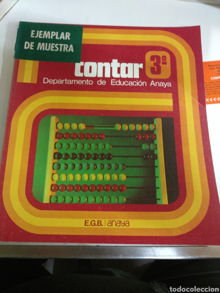 Libros de segunda mano: CONTAR 3 . EJEMPLAR DE MUESTRA E.G.B.ANAYA 1982 - Foto 1