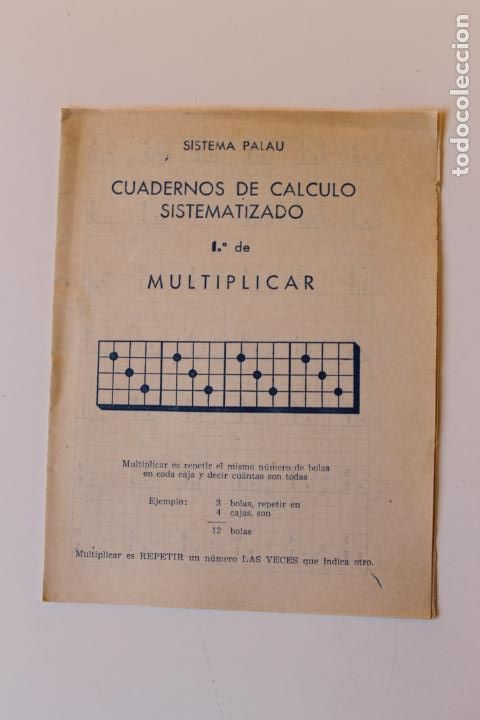 Second hand books: CUADERNO DE CALCULO SISTEMATIZADO MULTIPLICAR, SISTEMA PALAU, N&ordm; 2