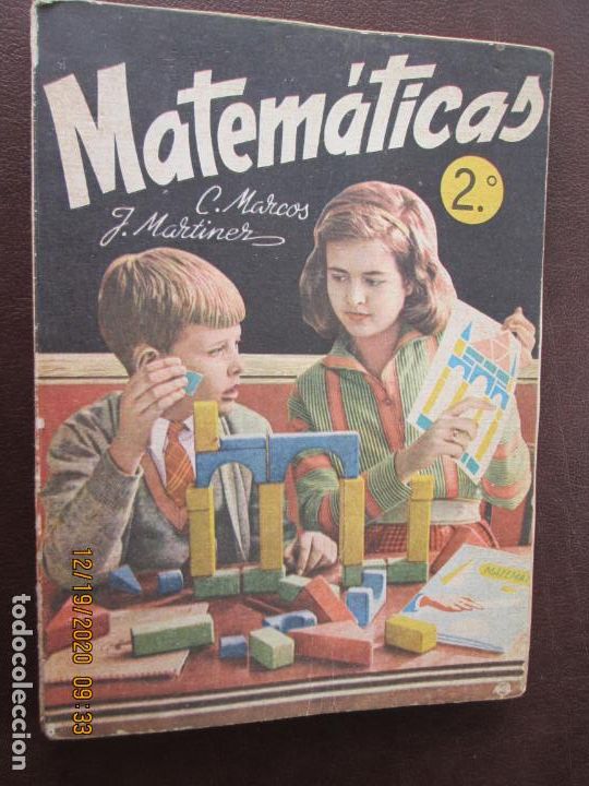 Libros de segunda mano: MATEM&Aacute;TICAS 2&ordm; - C. MARCOS/J. MART&Iacute;NEZ - EDICIONES SM 1967. - Foto 1
