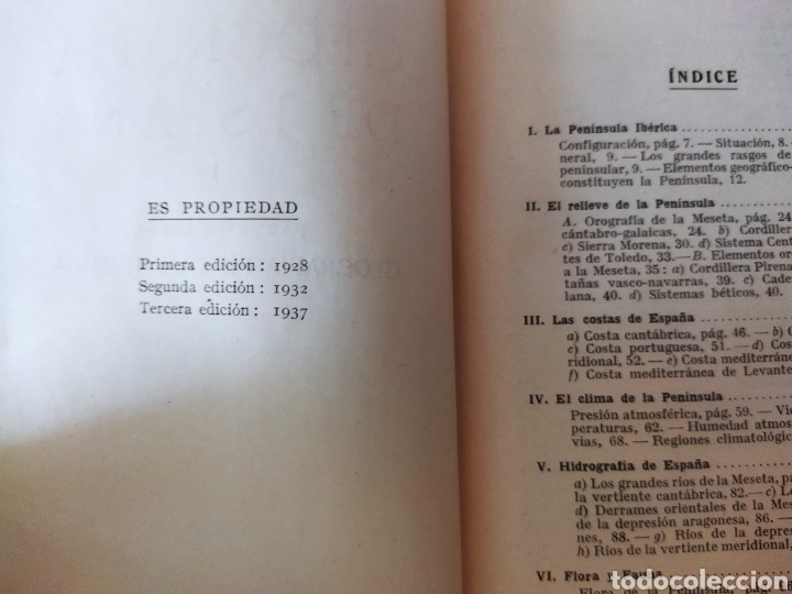 Libros de segunda mano: Geograf&iacute;a de Espa&ntilde;a. Coleccion Labor 1937 - Foto 5
