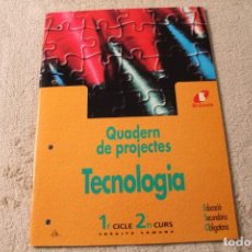 Libros de segunda mano: QUADERN DE PROJECTES TECNOLOGIA 1R CICLE 2N CURS BRÚIXOLAN 1997 CATALAN. Lote 240073090